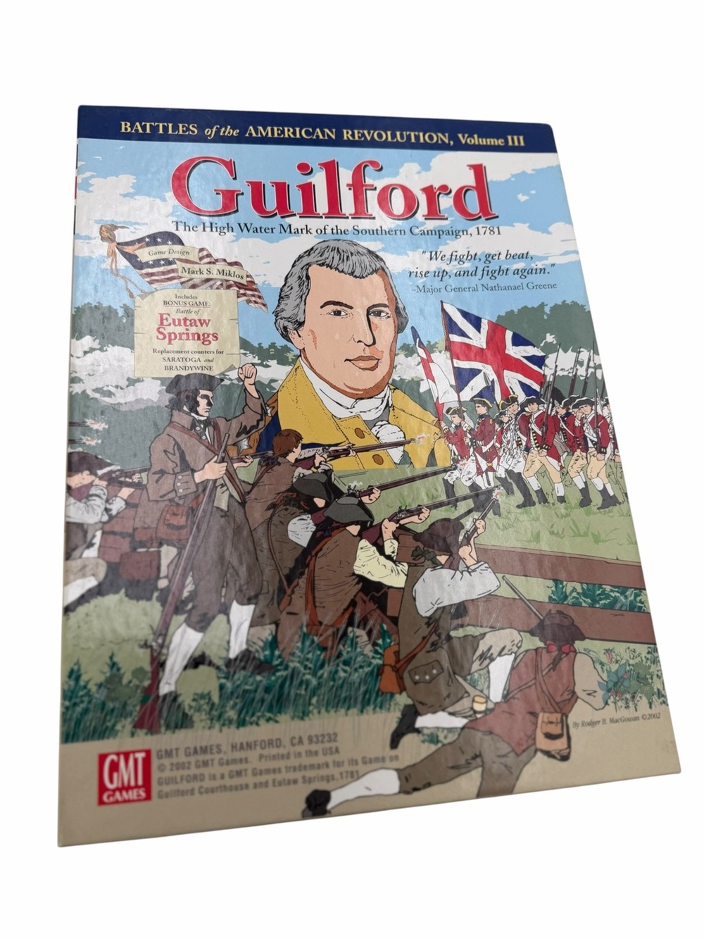 Guilford 1781 Southern Campaign GMT Board Game 2002 Volume III.
